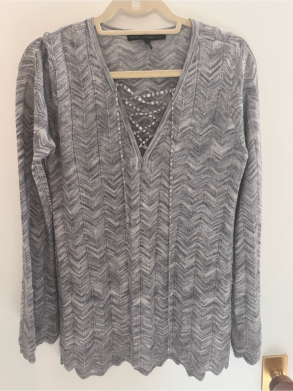 White House Black Market Grey Sweater